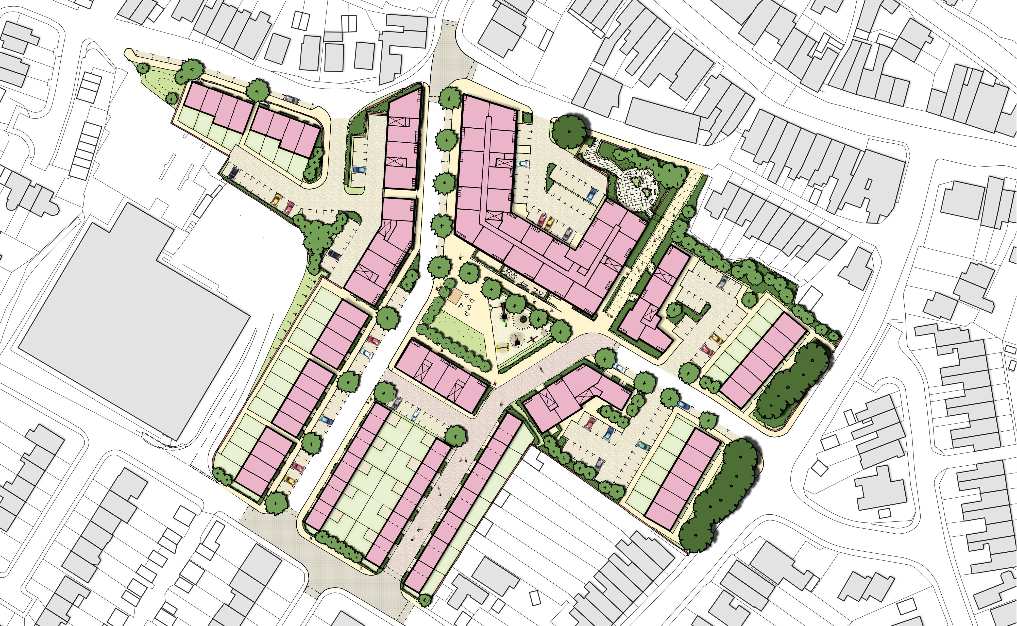 Planning permission for redevelopment of brownfield site
